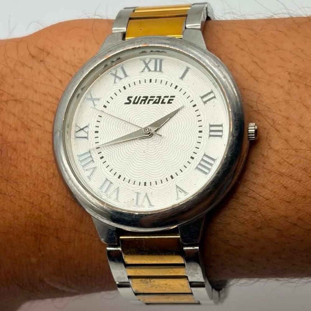 Silver & Gold Surface Men’s Watch